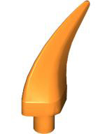 Animal Body Part, Barb / Claw / Tooth / Talon / Horn, Medium in Orange