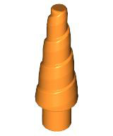 Creature Body Part, Horn (Unicorn) in Orange
