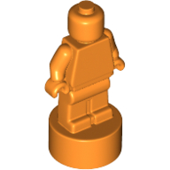 Minifig Trophy Statuette in Orange