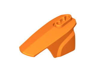 Large Figure Limb Cover, Size 6, Armor with Ball Joint Socket in Orange