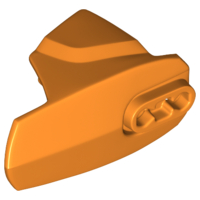 Large Figure Limb Cover, Size 5, Armor with Ball Joint Socket in Orange