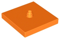 Duplo Turntable 4 x 4 Base, Flush Surface in Orange