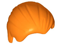Hair Combed Back in Orange
