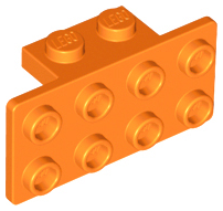 Bracket 1 x 2 - 2 x 4 in Orange
