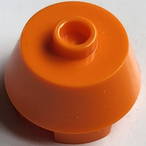 Brick Round 2 x 2 Truncated Cone in Orange