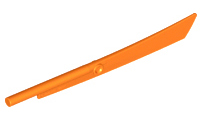 Weapon Sword, Big Blade with Bar in Orange