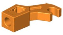 Arm Mechanical with Clip [Thick Support] in Orange