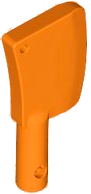 Equipment Cleaver, 2 Holes in Orange