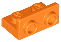 Bracket 1 x 2 - 1 x 2 Inverted in Orange
