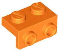 Bracket 1 x 2 - 1 x 2 in Orange