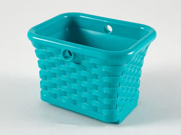 Scala, Container / Basket, Wicker in Light Turquoise