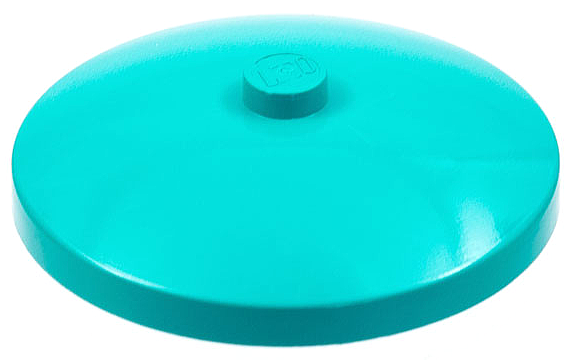 Dish 4 x 4 Inverted [Radar] in Light Turquoise