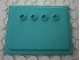 Scala, Building, Wall Panel 5 x 6 with Four Studs in Light Turquoise