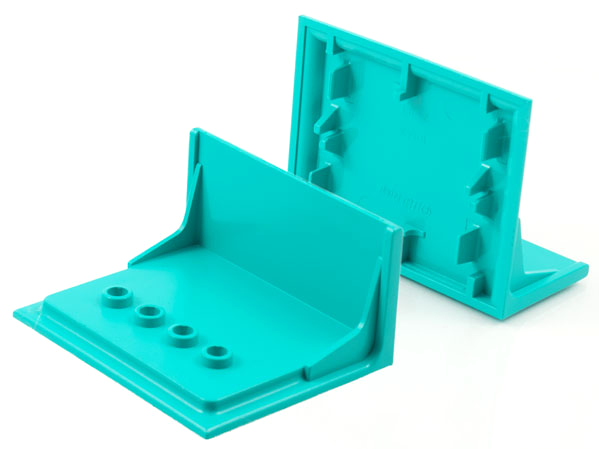 Scala, Building, Wall Shelf 6 x 3 x 4 in Light Turquoise