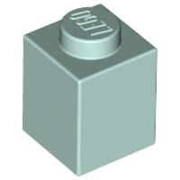 Brick 1 x 1 in Aqua