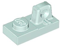 Hinge Plate 1 x 2 Locking with 1 Finger On Top in Aqua