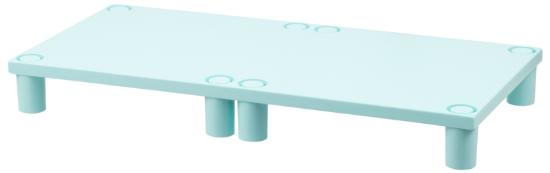 Scala, Table / Crib Base 7 x 14 x 1 1/3 in Aqua