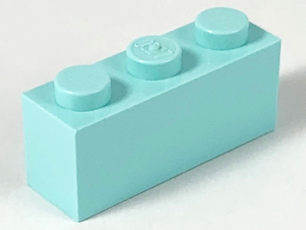 Brick 1 x 3 in Aqua