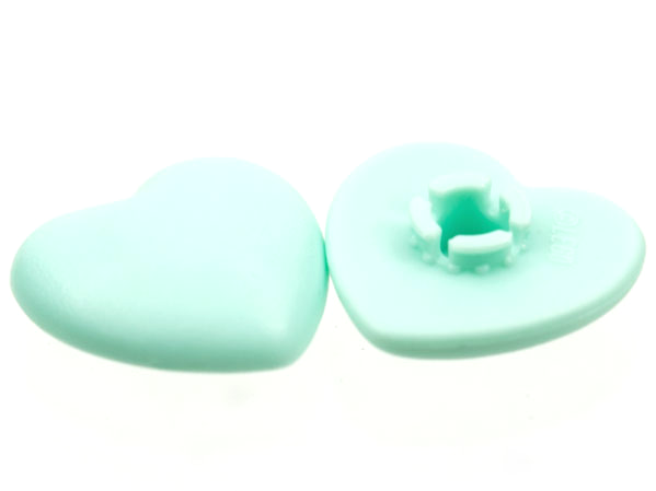 Clikits Icon, Heart 2 x 2 Large with Pin in Aqua