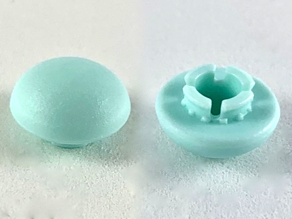 Clikits Icon, Round 2 x 2 Small, Thick with Pin in Aqua
