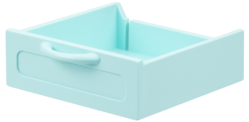 Scala, Cupboard / Drawer Small in Aqua