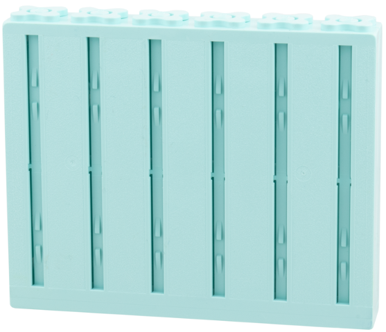 Scala, Building, Wall, Vertical Grooved 12 x 2 x 8 in Aqua