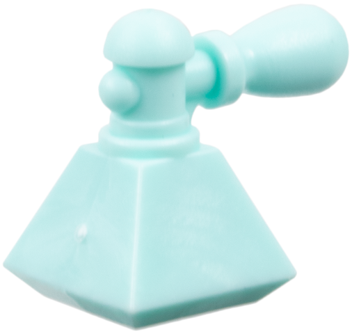 Belville / Scala, Equipment, Bottle Perfume with Pyramid Base and Atomizer in Aqua