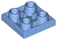 Tile Special 2 x 2 Inverted in Medium Blue