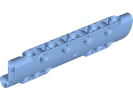 Technic Panel Curved 11 x 3 with 10 Pin Holes through Panel Surface in Medium Blue