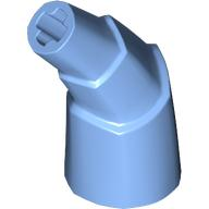Animal Body Part, Horn Stacked 45 deg. with Axle Connectors in Medium Blue