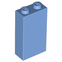 Brick 1 x 2 x 3 with Bottom Stud Holder in Medium Blue