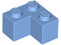 Brick 2 x 2 Corner in Medium Blue