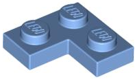 Plate 2 x 2 Corner in Medium Blue