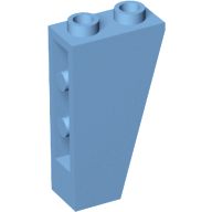 Brick Sloped Inverted 75° 2 x 1 x 3 in Medium Blue