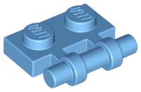 Plate Special 1 x 2 Side Handle [Free Ends] in Medium Blue