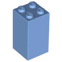 Brick 2 x 2 x 3 in Medium Blue