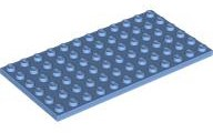 Plate 6 x 12 in Medium Blue
