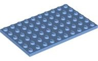 Plate 6 x 10 in Medium Blue