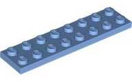 Plate 2 x 8 in Medium Blue