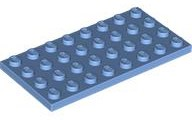 Plate 4 x 8 in Medium Blue