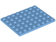 Plate 6 x 8 in Medium Blue