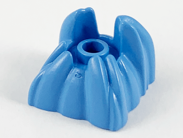 Rock 2 x 2 with Centre Stud in Medium Blue