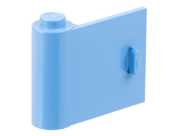 Door 1 x 3 x 2 Left in Medium Blue
