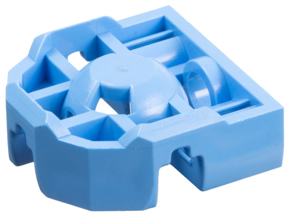 Technic Pin Connector Block 3 x 3 x 1 in Medium Blue