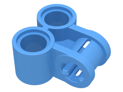Technic Axle and Pin Connector Perpendicular Double in Medium Blue