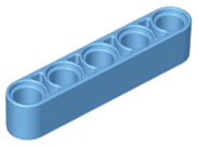 Technic Beam 1 x 5 Thick in Medium Blue