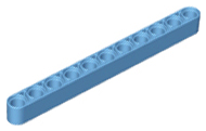 Technic Beam 1 x 11 Thick in Medium Blue