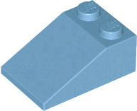 Brick Sloped 33° 3 x 2 in Medium Blue