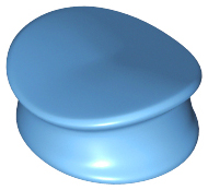 Cap, Police Style in Medium Blue