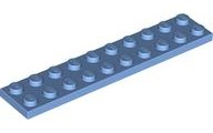 Plate 2 x 10 in Medium Blue